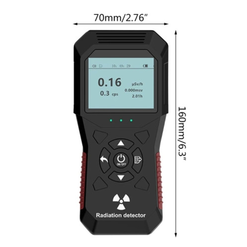 FY803 compteur de rayonnement à rayons X Alpha bêta Gamma humidité détecteur de rayonnement nucléaire Rechargeable graphique Geiger en temps réel SH9662391-07
