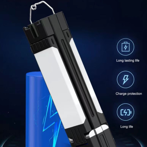 Lumière de Camping en plein air éclairage pliant lampes de travail suspendues lumières de secours multifonctions 3000mAh SH63011882-011
