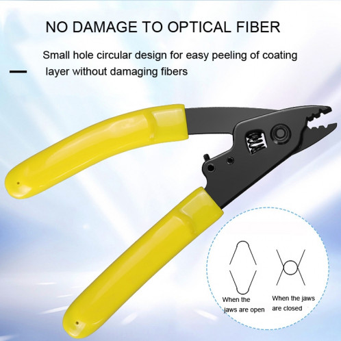 Pince à dénuder optique à 3 trous CFS-3, pour gaine de câble à Fiber OM1 OM2 OM3 OM4 SH97171703-07