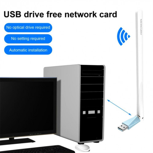 MERCURY MW150UH Mini carte réseau sans fil USB ordinateur de bureau ordinateur portable récepteur Wifi SM9921188-08