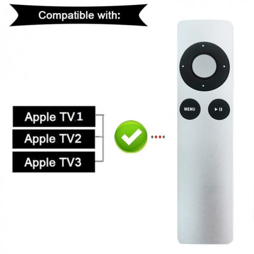 Pour les télécommandes TV Apple TV 1/2/3 Music Systems (blanc) SH201A269-06