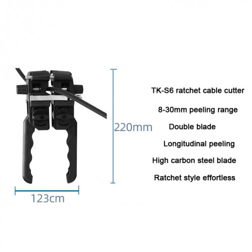 Kit d'outils pour Fiber optique YH-G10 10 en 1, couteau à câble TK-S6 et Kit de dénudage SH0005535-06