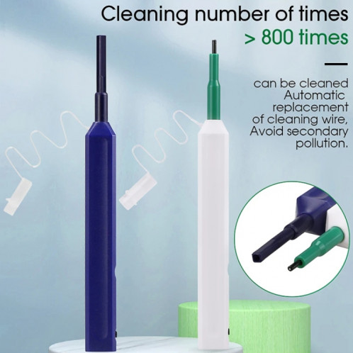 2 pièces/ensemble stylo de nettoyage de fibre optique nettoyant d'extrémité outil de nettoyage de fibre optique pour 1,25 mm LC/Mu et 2,5 mm SC/ST/FC(SC+LC) SH801A1775-010