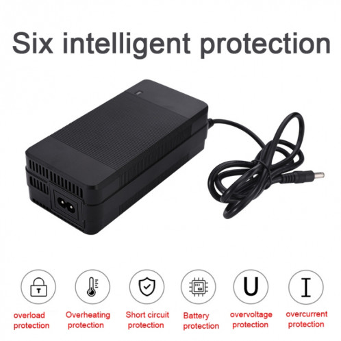Chargeur de scooter électrique 42V 4A, Type ventilateur, chargeur de batterie au Lithium 36V, prise britannique SH61031693-08