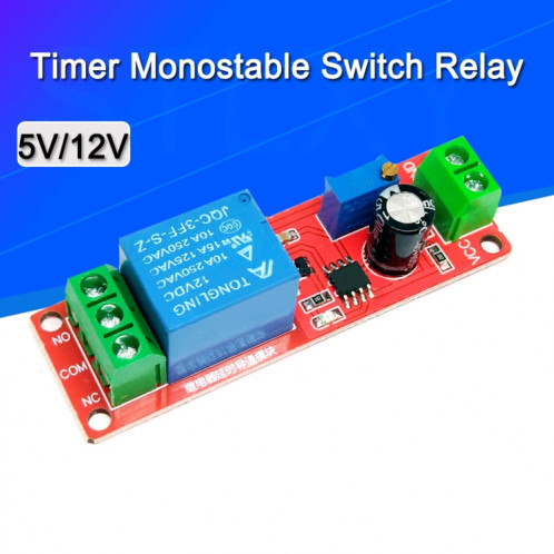 Bouclier de relais temporisé 12V NE555, interrupteur de commande de minuterie, relais de voiture SH8802518-05