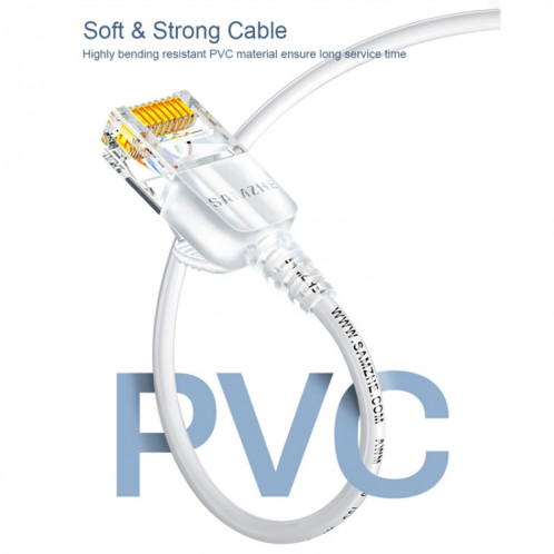 Câble Ethernet SAMZHE Cat6A câble de raccordement réseau UTP 15 m (noir) SS509A723-011
