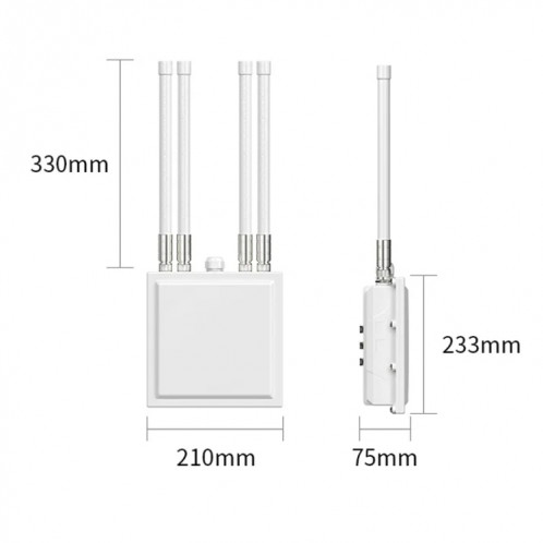 COMFAST CF-WA820 1200Mbps 2.4G & 5G Point d'accès sans fil haute puissance AP extérieur (prise ue) SC101B1249-014