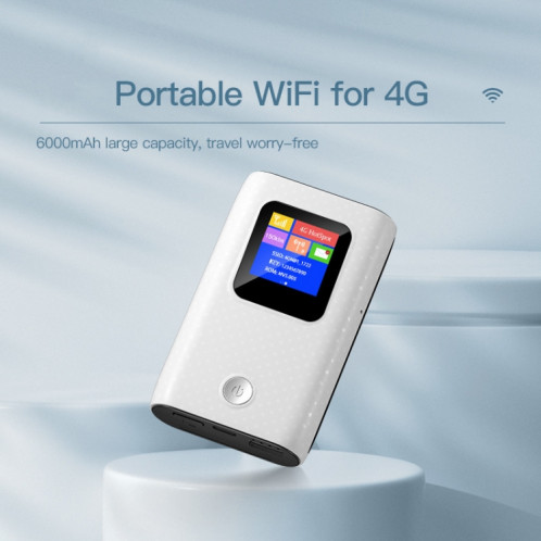 Routeur WIFI Portable MF905C EU 4G LTE, 6000mAh, charge trésor, point d'accès sans fil, 150Mbps, Modem Mobile de poche SH70021316-011