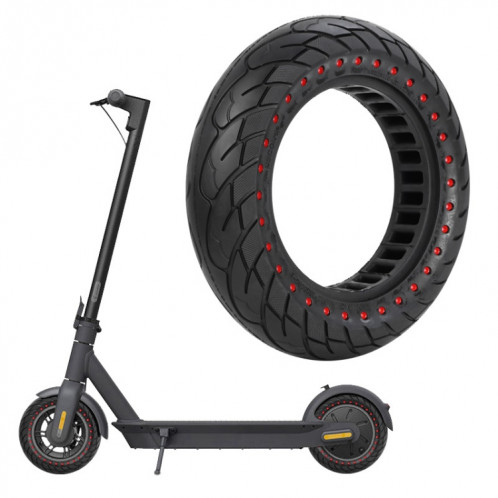 Pour Scooter électrique Ninebot MAX G30, pneu gonflable solide en nid d'abeille 10x2.5 (fente de 44mm rouge) SH701C572-07