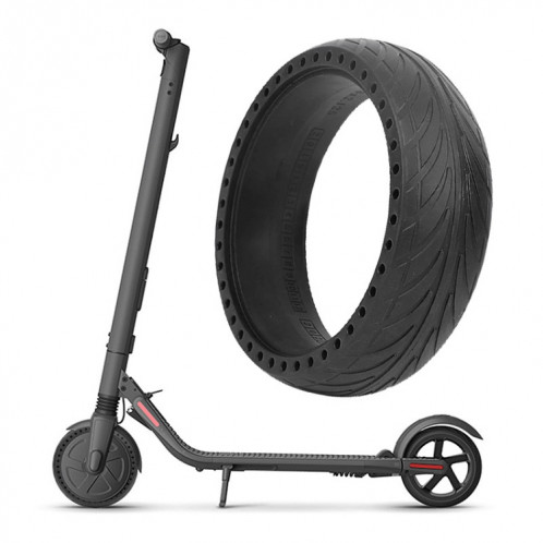 Pour scooter Ninebot ES1/2/4 8 x 2,125 pouces extérieur pas besoin de gonfler le pneu (noir) SH301A1492-06