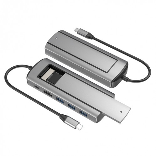 6-en-1 TYPE-C/USB-C vers PD+HDMI (4K 30hz) +USB3.0 x 3+Station d'accueil SSD SH03011759-06