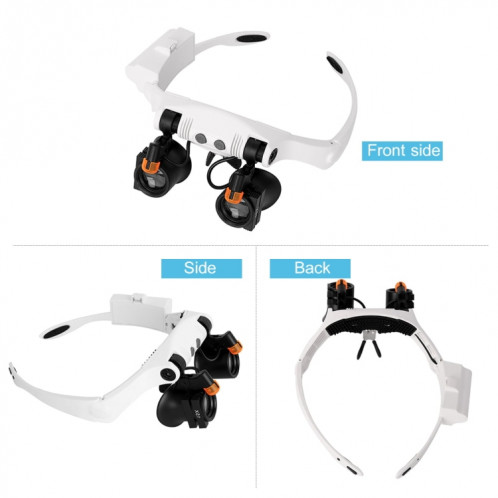 Loupes bandeau avec source de lumière froide et chaude interchangeables combinant 21 multiples différents SH03181570-07