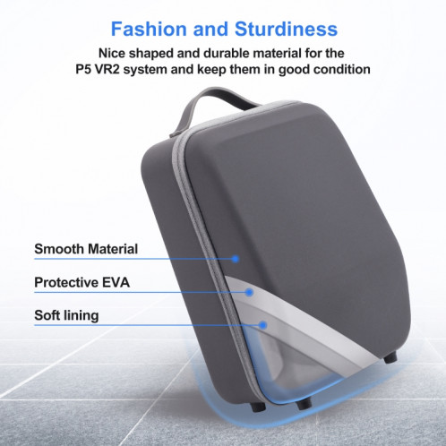 JYS JYS-P5157 pour PS VR2 peut stocker des lunettes VR + poignée sac de rangement antichoc et Anti-pression SJ0343409-07