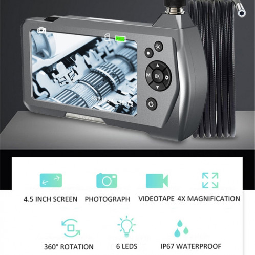 TESLONG NTS450A Endoscope portatif industriel à écran de 4,5 pouces avec lumière, spécification: objectif 5,5 mm-1 m ST25041428-012