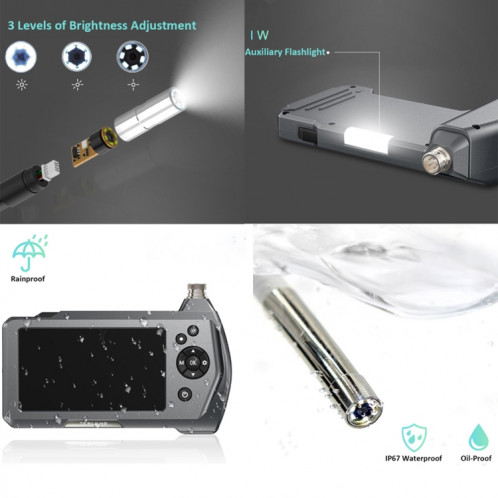 TESLONG NTS450A Endoscope portatif industriel à écran de 4,5 pouces avec lumière, spécification: objectif 7,6 mm-5 m ST250377-012