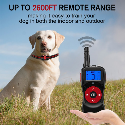 Dispositif de dressage de chien télécommandé électronique intelligent Bouchon d'écorce d'animaux étanche, style: pour deux chiens (rouge) SH702A525-013