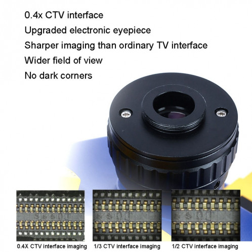 Le Microscope stéréo trinoculaire mécanique MC-75TimatX de qualité industrielle peut se connecter à un écran HD SM22021357-011
