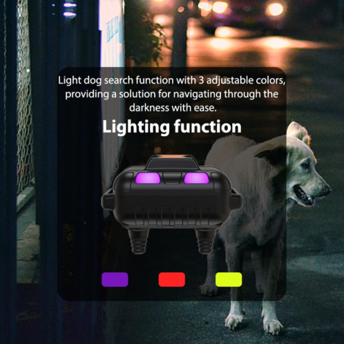 Dispositif de dressage de chien télécommandé électronique Collier de choc de dressage pour animaux de compagnie, Uniquement collier SH24021144-07