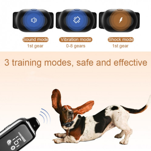 Collier de dressage pour chien Dispositif de dressage pour animaux de compagnie télécommandé intelligent de 400 m, spécification: T300 SH64011159-08