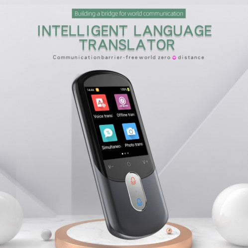 Traducteur WiFi à écran HD de 2,88 pouces, 139 langues, traducteur vocal, enregistrement de photos, stylo traducteur (blanc) SH801B1251-012