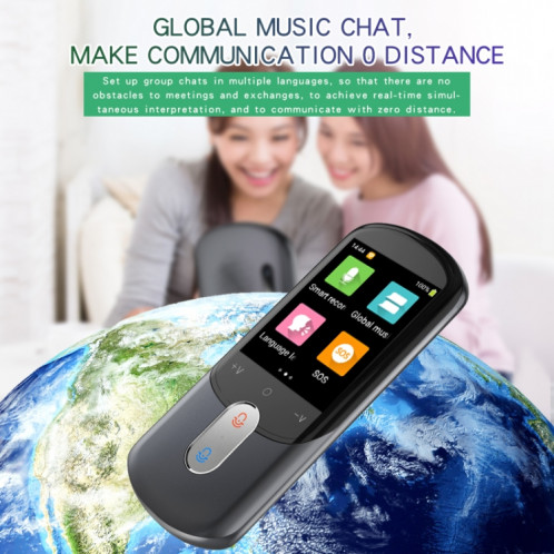 Traducteur WiFi à écran HD de 2,88 pouces, 139 langues, traducteur vocal, enregistrement de photos, stylo traducteur (blanc) SH801B1251-012