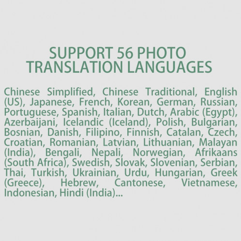 Traducteur WiFi à écran HD de 2,88 pouces, 139 langues, traducteur vocal, enregistrement de photos, stylo traducteur (blanc) SH801B1251-012