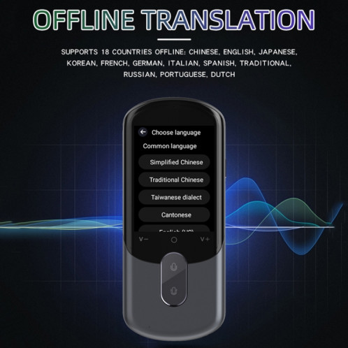 Traducteur WiFi à écran HD de 2,88 pouces, 139 langues, traducteur vocal, enregistrement de photos, stylo traducteur (blanc) SH801B1251-012