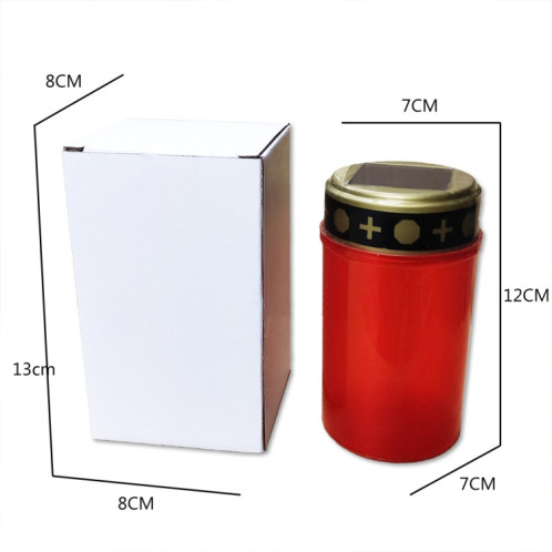 Lumière de tombe à induction solaire, bougie d'extérieur à LED étanche, spécification: avec clous de terre blancs SH59041859-07