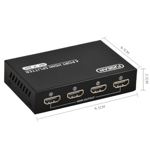 Répartiteur audio/vidéo HD FJGEAR FJ-SM4K104 Répartiteur HDMI 1 en 4 () SF501A1653-010