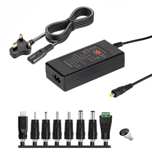 Chargeur adaptateur secteur réglable 65 W 6-20 V 3 A CC, spécification : prise britannique petite. SH56031088-08