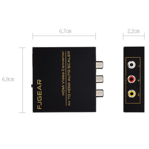 Convertisseur AV vers HDMI FJGEAR FJ-AH1308 avec mise à l'échelle automatique SF07701875-09