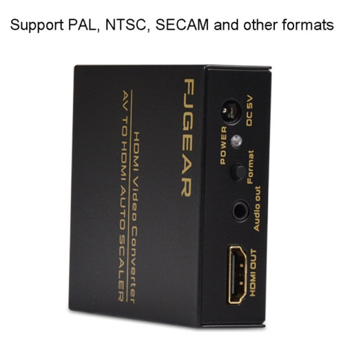 Convertisseur AV vers HDMI FJGEAR FJ-AH1308 avec mise à l'échelle automatique SF07701875-09