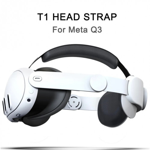 Pour Meta Quest 3 VR Sangle de tête de casque Elite réglable (blanc) SH401A121-06