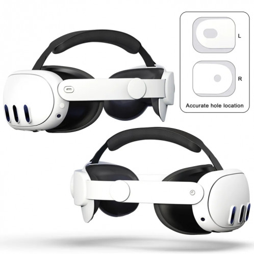 Pour Meta Quest 3 VR Sangle de tête de casque Elite réglable (blanc) SH401A121-06
