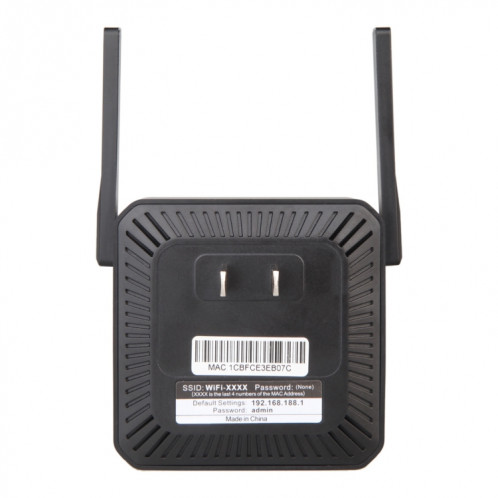 Répéteur Wifi 2.4G 300M, amplificateur Wifi avec 1 Port LAN, prise ue SH19021980-08