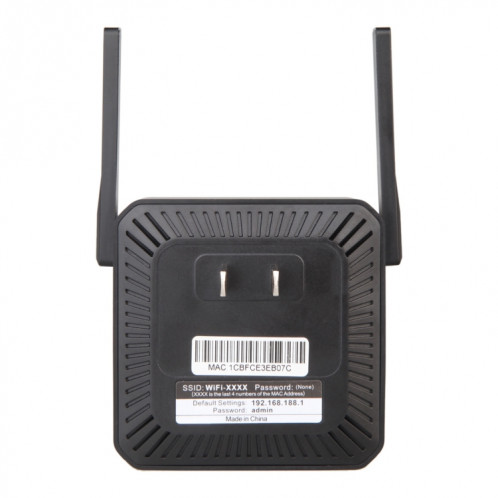 Répéteur Wifi 2.4G 300M, amplificateur Wifi avec 1 Port LAN, prise US SH19011684-08