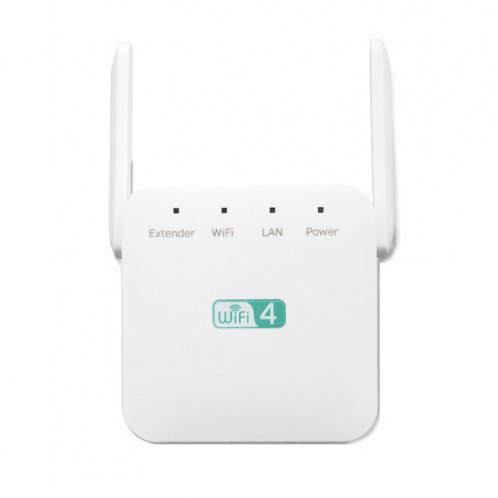 Amplificateur Wi-Fi 2.4G 300M, répéteur WiFi longue portée, Booster de Signal sans fil, prise ue, blanc SH20021673-08