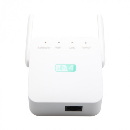 Amplificateur Wi-Fi 2.4G 300M, répéteur WiFi longue portée, Booster de Signal sans fil, prise US, noir SH200494-08