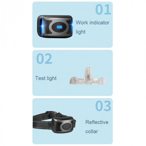 Dispositif de dressage de chien télécommandé électronique intelligent Collier de choc de dressage pour animaux de compagnie Bouchon d'écorce, Style: T700 SH24011655-09