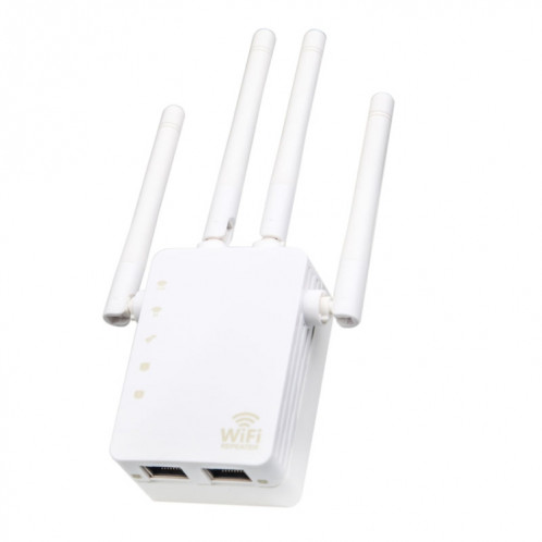 Répéteur WiFi d'extension de portée WiFi 5G/2.4G 1200Mbps avec 2 Ports Ethernet prise ue blanc SH61021571-08