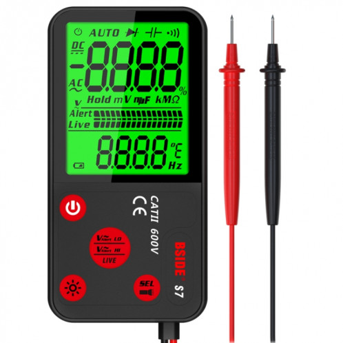 Le multimètre numérique mince intelligent BSIDE ADMS7 compte le voltmètre DC AC, modèle: modèle de charge avec ensemble d'outils SB8002369-010