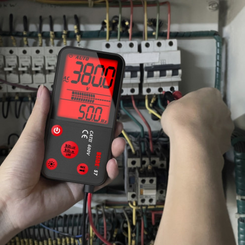 Le multimètre numérique mince intelligent BSIDE ADMS7 compte le voltmètre DC AC, modèle: modèle de charge avec ensemble d'outils SB8002369-010