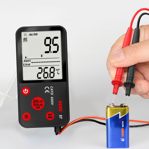 Le multimètre numérique mince intelligent BSIDE ADMS7 compte le voltmètre DC AC, modèle: modèle de charge avec ensemble d'outils SB8002369-010