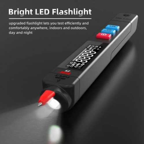 BSIDE Z5 stylo intelligent multimètre rétro-éclairage LCD 6000 comptes détecteur de tension automatique SB091369-014