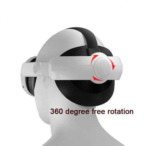 Pour Meta Quest 3 VR iplay, sangle de tête, bandeau réglable à pression réduite (blanc) SH701A736-07