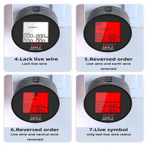 BSIDE ASTS analyseur de Circuit prise testeur de puissance prise américaine SB2102942-08