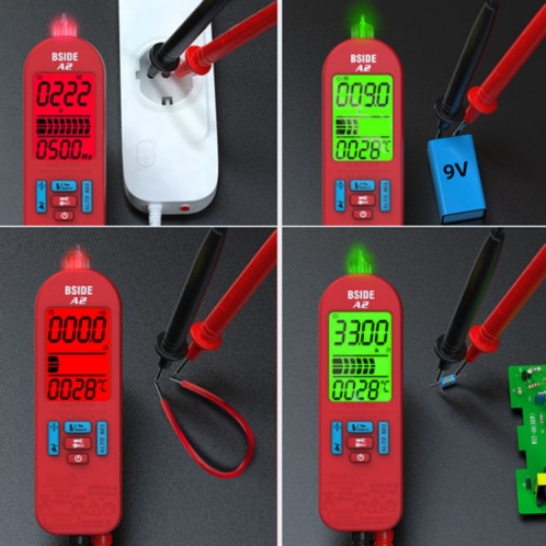 Modèle de charge de multimètre à crayon à sélection automatique mini numérique BSIDE A2, spécification: avec pack d'outils SB9202912-012