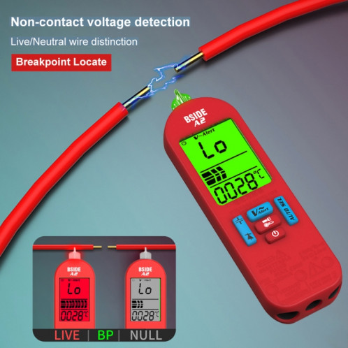 Modèle de charge de multimètre à crayon à sélection automatique mini numérique BSIDE A2, spécification: avec pack d'outils SB9202912-012