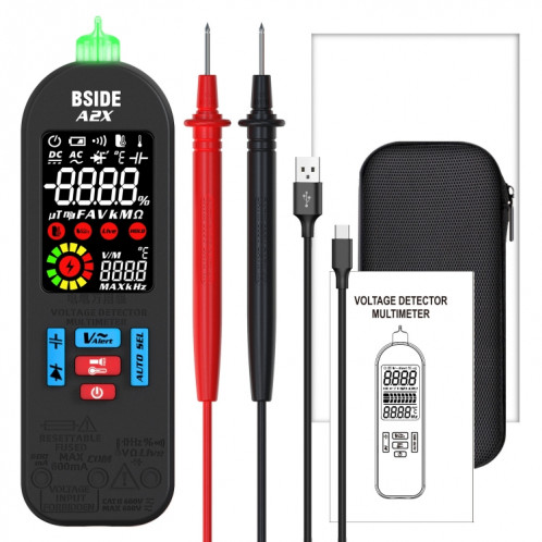 BSIDE A2X Mini stylo numérique modèle de charge multimètre à portée automatique SB1098937-013