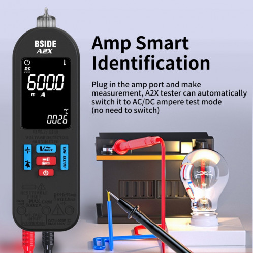 BSIDE A2X Mini stylo numérique modèle de charge multimètre à portée automatique SB1098937-013